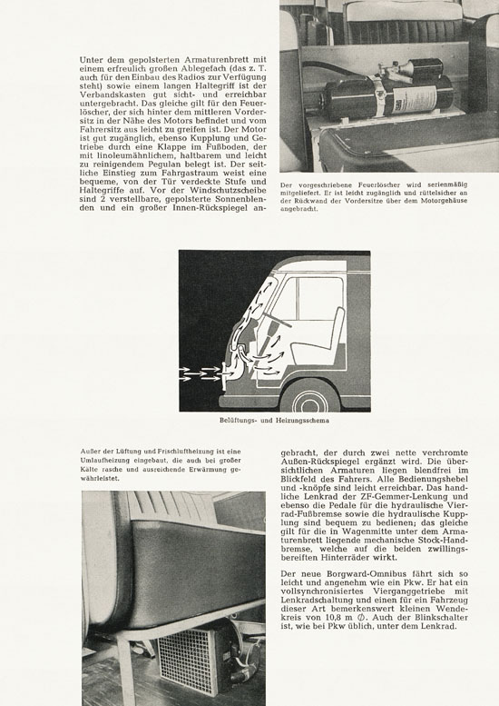 Broschüre Borgward B 611 Frontlenker 1959