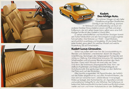 Prospekt Opel Kadett 1975