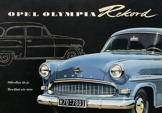 Prospekt Opel Olympia Rekord 1955