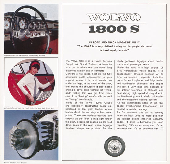 Brochure Volvo 1800 1964