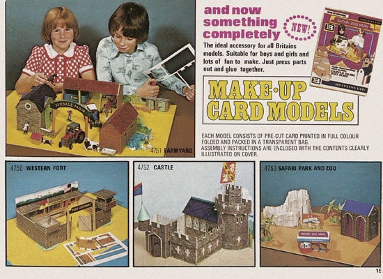 Britains Miniature world of life-like models catalog 1978