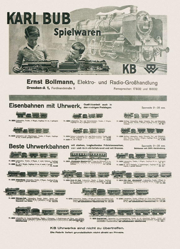 Karl Bub Katalog 1932