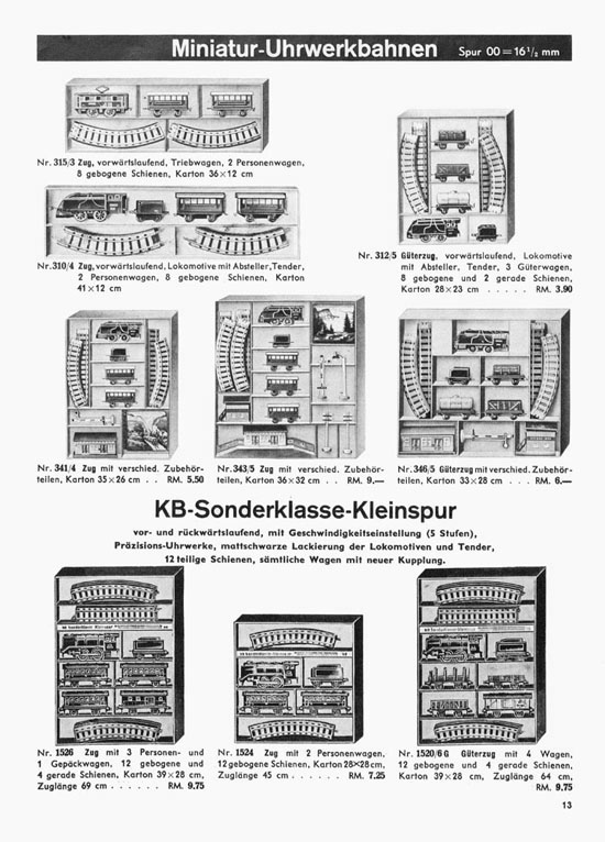 Karl Bub Spielwarenfabrik Nürnberg Katalog 1939