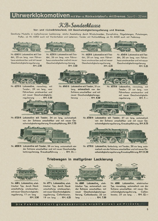 Karl Bub Spielwarenfabrik Nürnberg Katalog 1938