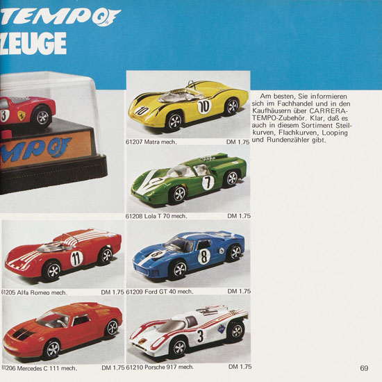 Carrera Katalog 1972-1973