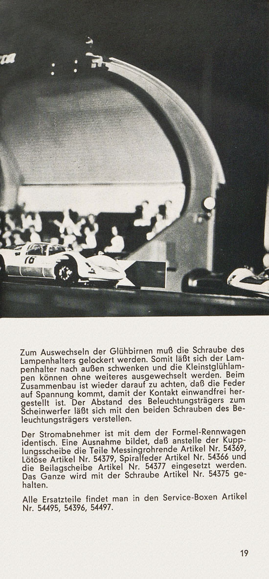 Carrera Universal Betriebs- und Montageanleitung um 1970