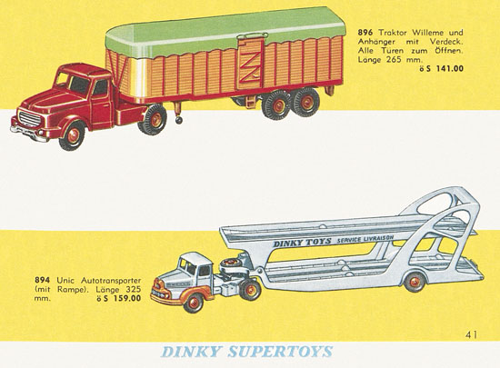 Dinky Toys Katalog Austria 1961
