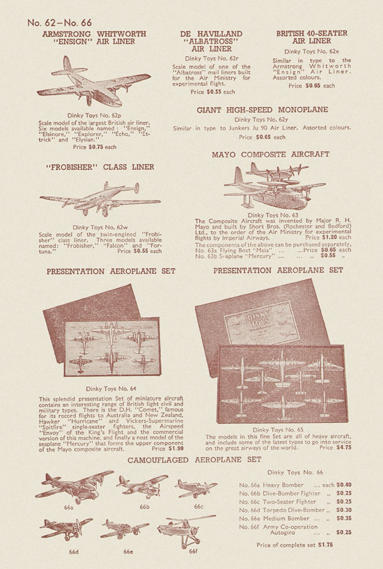 Dinky Toys catalog 1941