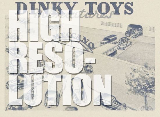 Dinky Toys miniatures catalogue 1950