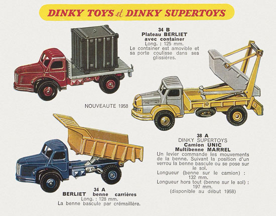 Dinky Toys catalogue 1958
