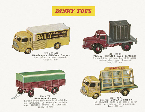 Dinky Toys et Dinky Supertoys catalogue 1959