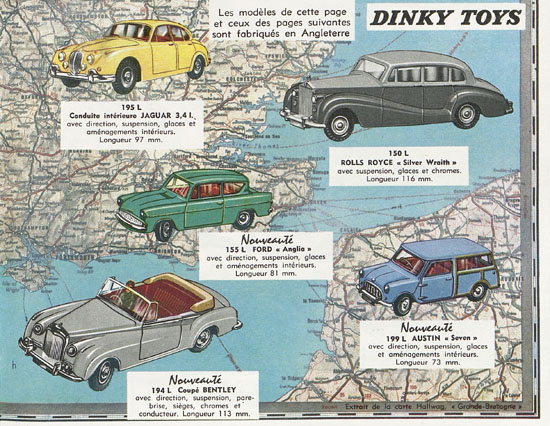 Dinky Toys et Dinky Supertoys catalogue 1962