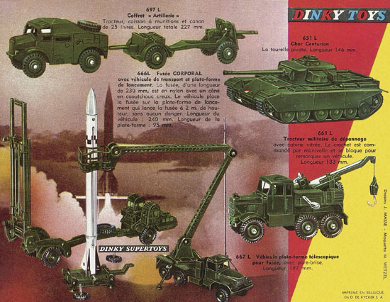 Dinky Toys et Dinky Supertoys catalogue 1962