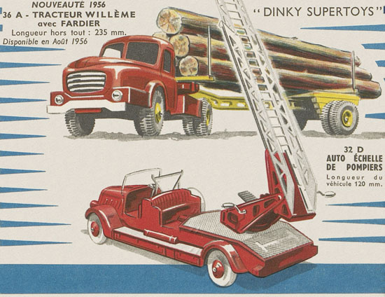 Dinky Toys catalogue Avril 1956