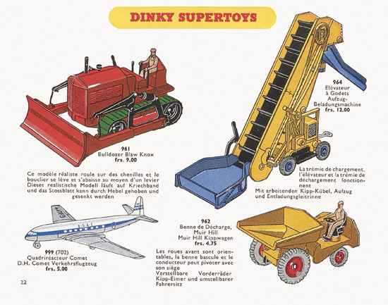 Dinky Toys Katalog 1955, Dinky Supertoys 1955