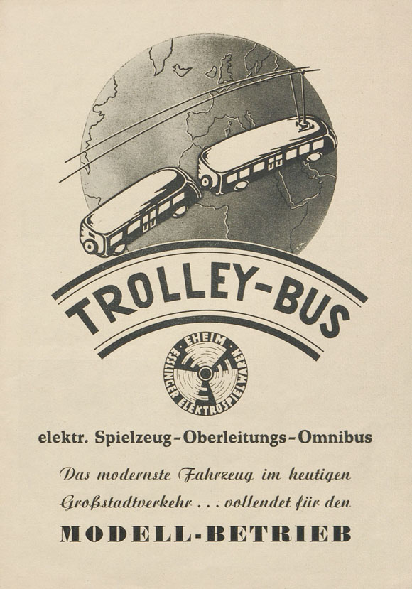 Eheim Prospekt Trolley-Bus 1953
