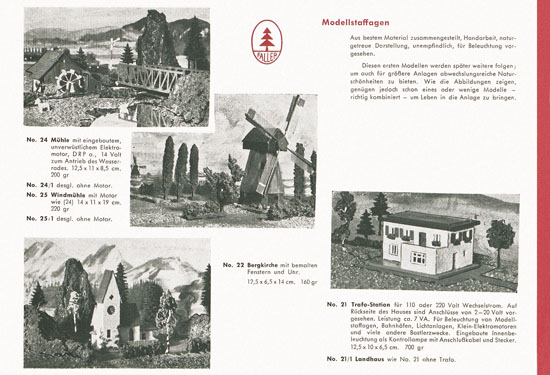 Faller Eisenbahn-Zubehör 1950