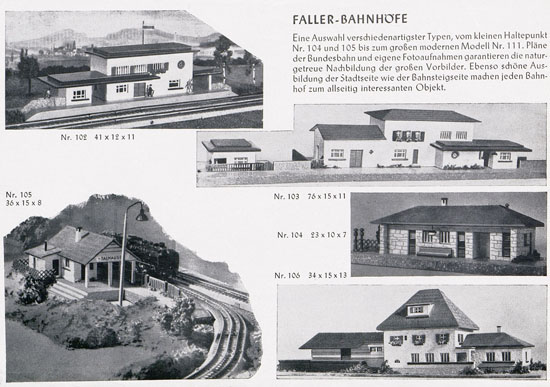 Faller Kollektion 1952