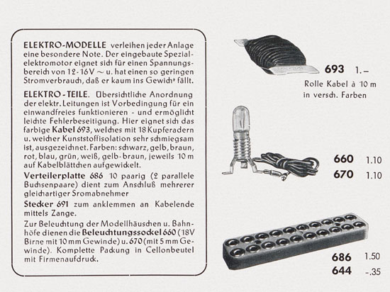 Faller Katalog 1954