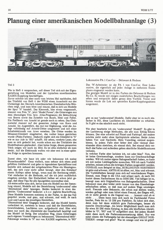 Welt der Modellbahn Nr. 5 Oktober 1977