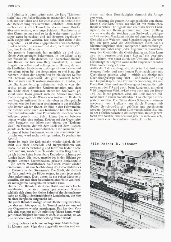 Welt der Modellbahn Nr. 6 Dezember 1977