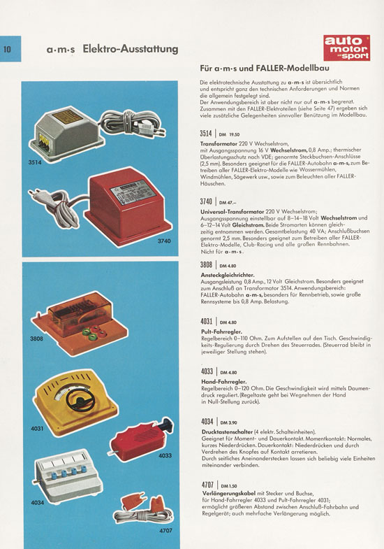 Faller Katalog 1970 D870