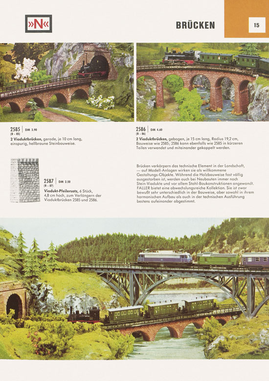 Faller Katalog Spur N 1970