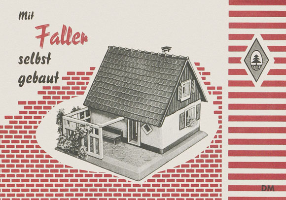Prospekt Mit Faller selbstgebaut 1956