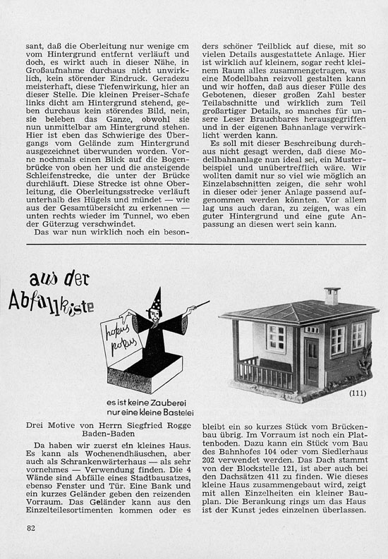 Faller-Magazin Nr. 3 Februar 1958