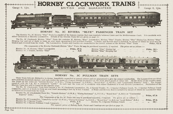 Hornby Trains catalog 1930-1931