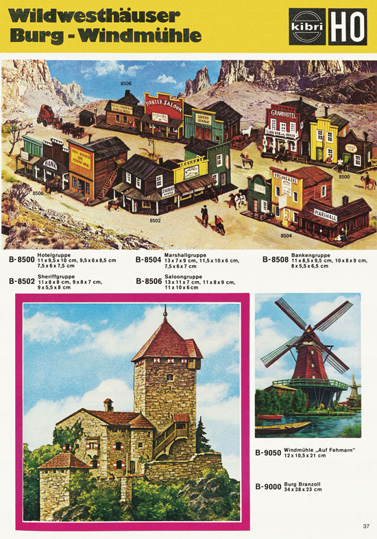 Kibri Modellbahn-Zubehör H0 + N Katalog 1975-1976