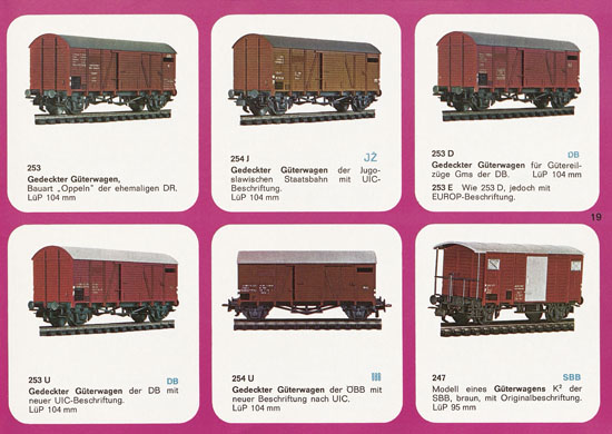 Liliput H0-Modellbahn Katalog 1969
