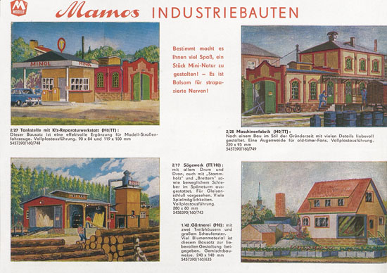 Mamos Bausätze Katalog 1974-1975
