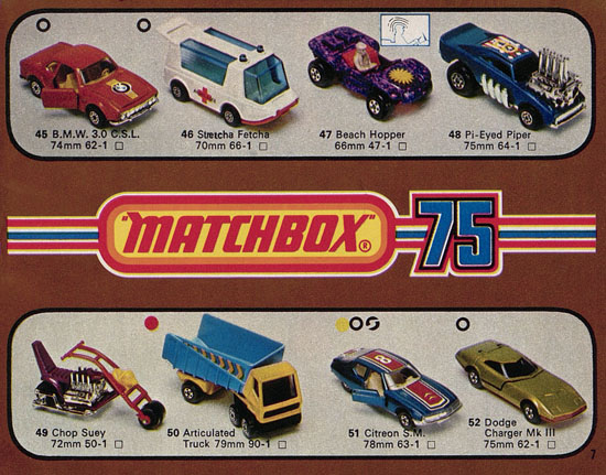 Matchbox catalogue 1976