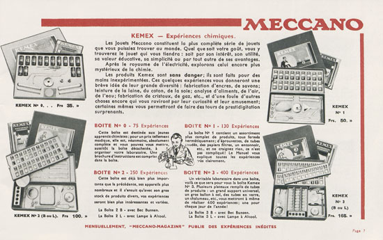 Meccano Les Meilleurs Jouets 1935-1936