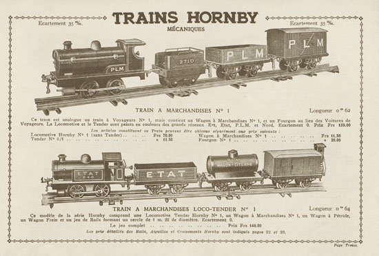 Meccano Trains Hornby 1931-1932