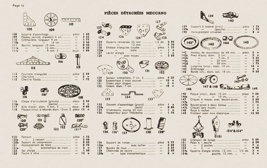 Meccano Le Livre des Meilleurs Jouets Katalog 1938-1939