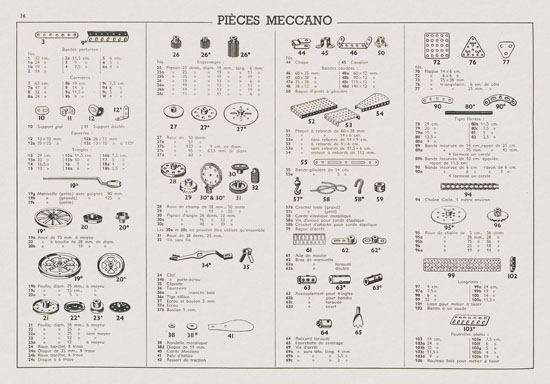 Meccano Manuel d'instructions 3 1958