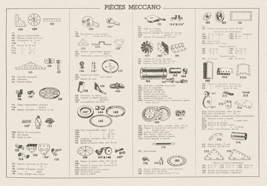 Meccano Manuel d'instructions 3 1958