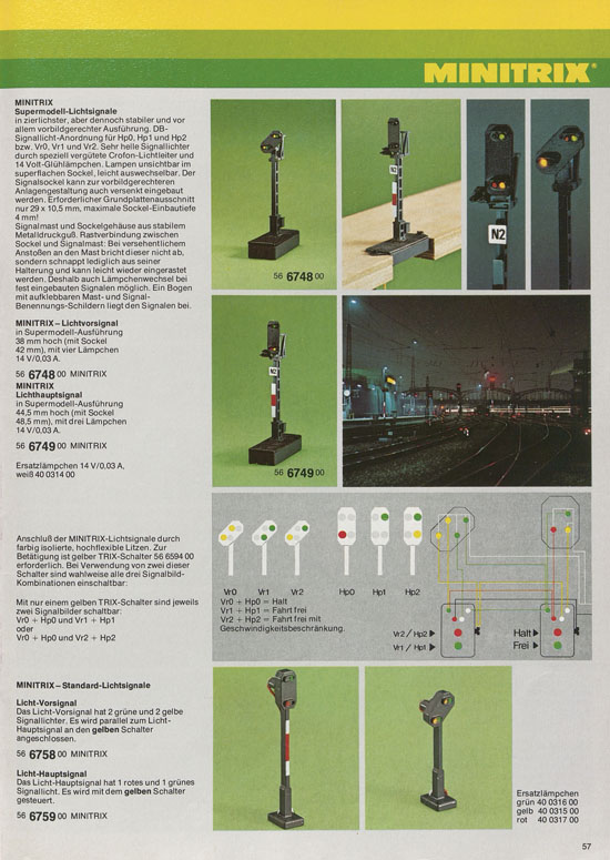 Minitrix Katalog 1979-1980