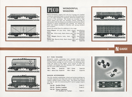 Peco Model Railway Products catalogue 1968