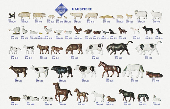 Reisler Katalog Haustiere Zootiere 1970