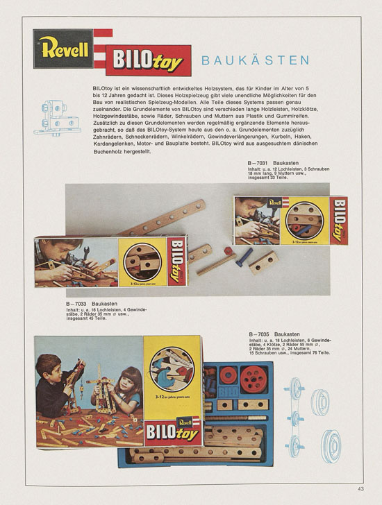 Revell Hobby Modelle Katalog 1969