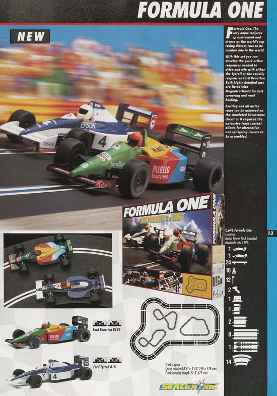 Scalextric Electric Motor Racing catalogue 1992