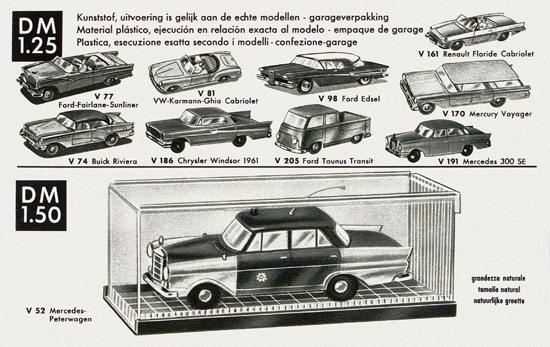 Siku Verkehrsmodelle 1964