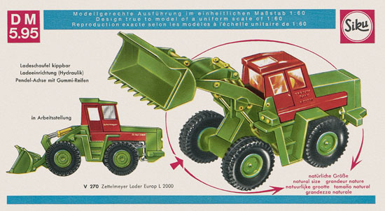 Siku Super Serie Zinkguß-Modelle Katalog 1969