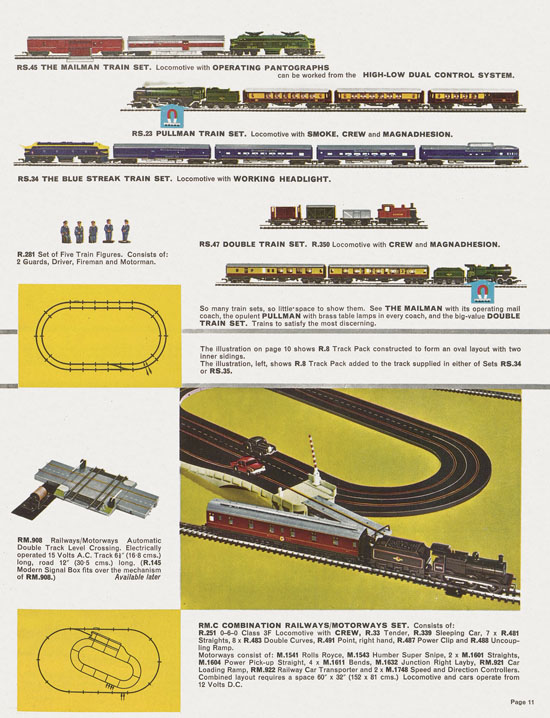Tri-ang catalog Railways and Motorways 1964