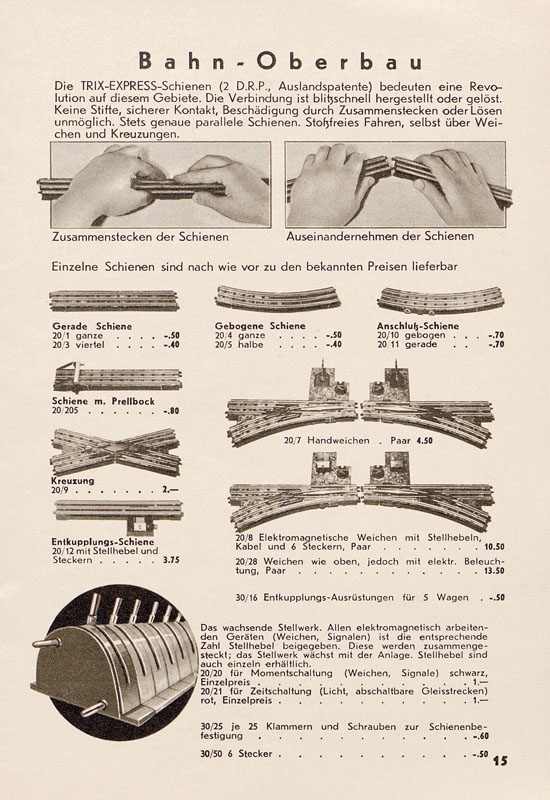Trix Katalog 1938-1939