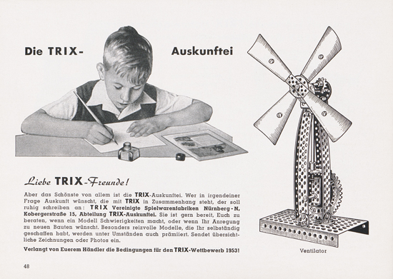 Trix Katalog 1952