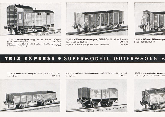 Trix-Express Katalog 1956